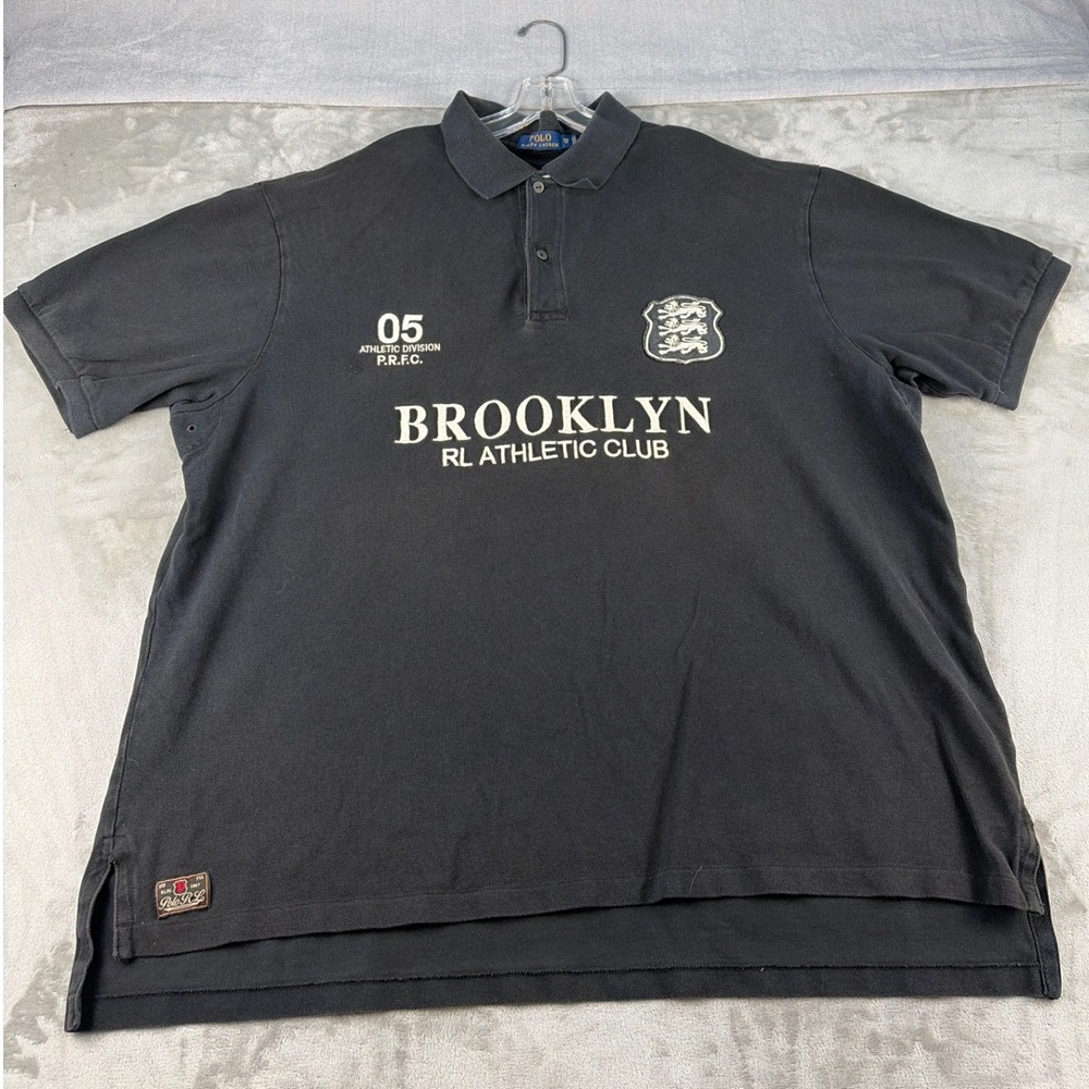 Polo Ralph Lauren Polo Shirt Mens 3XL Brooklyn RL Athletic Club Black